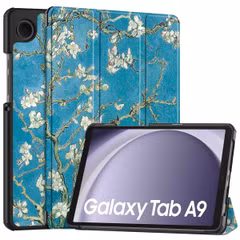 imoshion Trifold Design Bookcase Samsung Galaxy Tab A9 8.7 inch - Green Plant