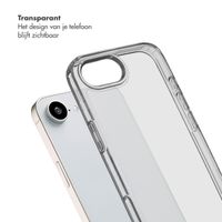 Selencia Transparent Case with Hooks + Lova Wrist Strap Apple iPhone 17e / 16e - Cotton Candy