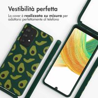 imoshion Siliconen design hoesje met koord Samsung Galaxy A33 - Avocado Green