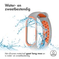 imoshion Siliconen sport bandje Xiaomi Mi Band 5 / 6 - Grijs / Oranje