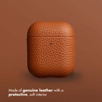 Accezz Genuine leather case  Apple AirPods 1 / 2 - Cognac