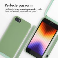 imoshion Siliconen hoesje met koord Apple iPhone SE (2022 / 2020) / 8 / 7 - Groen