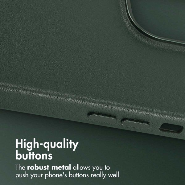 Accezz Leather Back Cover with MagSafe Apple iPhone 14 Pro Max - Cedar Green