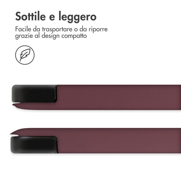 imoshion Trifold Bookcase Apple iPad 9 (2021) 10.2 inch / iPad 8 (2020) 10.2 inch / iPad 7 (2019) 10.2 inch - Bordeaux
