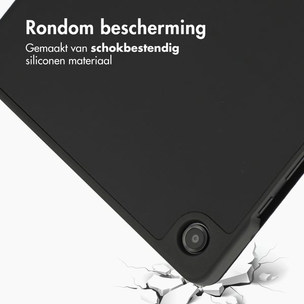 Accezz Smart Silicone Bookcase Samsung Galaxy Tab A11 Plus / A9 Plus - Zwart
