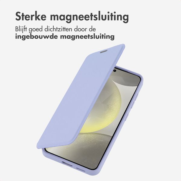 imoshion Transparante Bookcase met MagSafe Samsung Galaxy S25 / S24 - Lila
