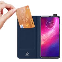 Dux Ducis Slim Softcase Bookcase Motorola One Hyper - Blauw