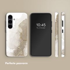 Selencia Vivid Backcover Samsung Galaxy S24 - Marble Light Brown