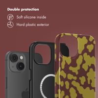 Selencia Vivid Back Cover with MagSafe Apple iPhone 14 - Moo'd Olive Dust
