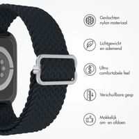 imoshion Nylon geweven bandje Apple Watch Series 1 t/m 10 / SE / Ultra (2) (44/45/46/49 mm) - Donkergrijs