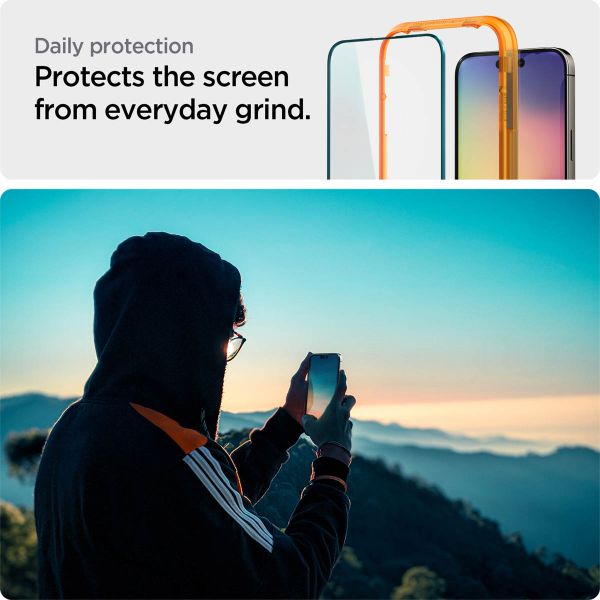 Spigen GLAStR EZ Fit Screenprotector + Applicator Apple iPhone 14 Pro