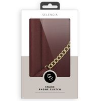 Selencia Tierra Uitneembare Slang Clutch Galaxy A51 - Donkerrood