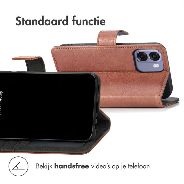 imoshion Luxe Bookcase Oppo A6x (4G/5G) - Bruin