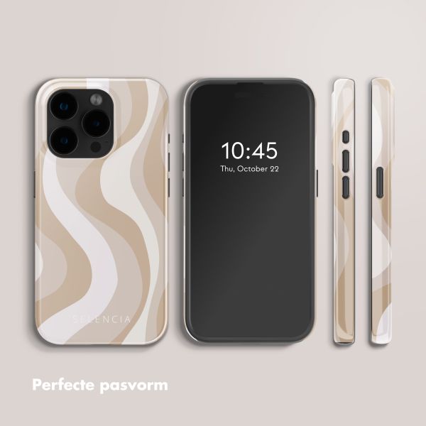 Selencia Vivid Tough Backcover met MagSafe Apple iPhone 15 Pro - Desert Waves Beige