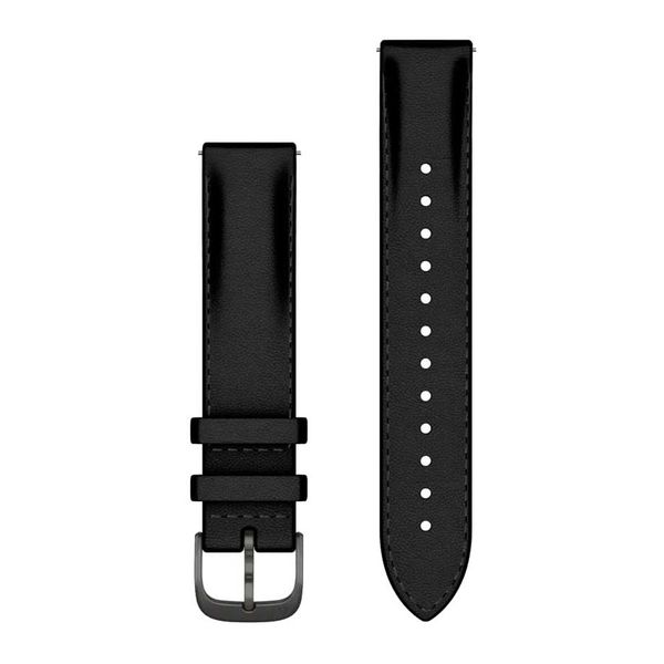 Garmin Leren bandje  - Garmin 18 mm aansluiting - Zwart