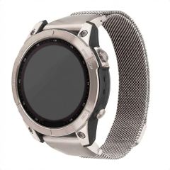 imoshion QuickFit® Milanees bandje  - Garmin 22 mm aansluiting - Maat L/XL - Starlight