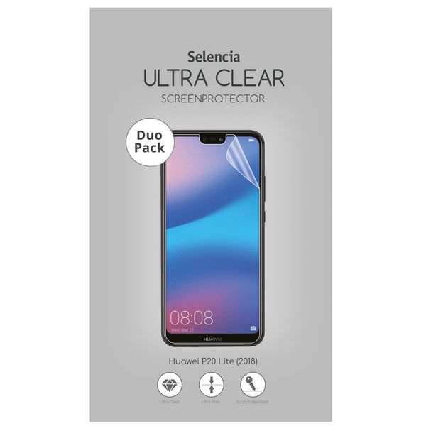 Selencia Duo Pack Ultra Clear Screenprotector Huawei P20 Lite (2018)