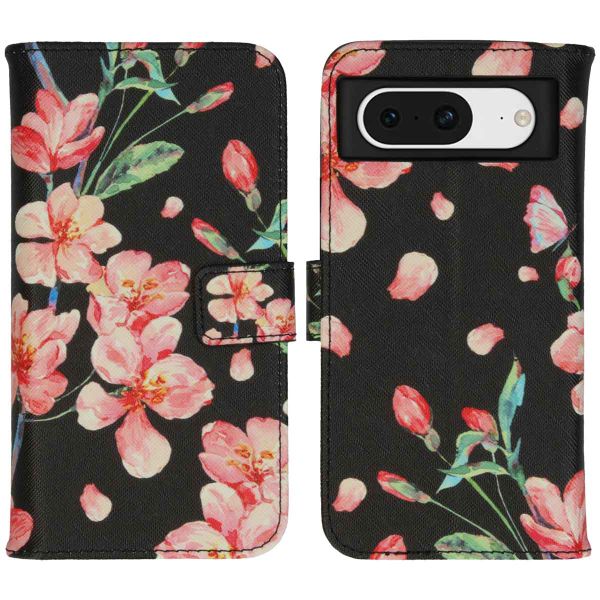 imoshion Design Softcase Bookcase Google Pixel 8 - Blossom Black