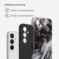Selencia Vivid Backcover Samsung Galaxy A35 - Chic Marble Black
