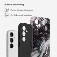 Selencia Vivid Tough Backcover Samsung Galaxy A35 - Chic Marble Black