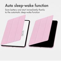 imoshion Trifold Book Case Apple iPad 11 (2025) 11 inch A16 / iPad 10 (2022) 10.9 inch - Pink