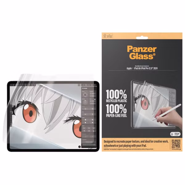 PanzerGlass GraphicPaper Ultra-Wide Fit Screenprotector Apple iPad Pro 13 (2024) M4 / Air 13 inch (2025) M3 / (2024) M2
