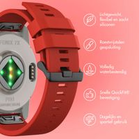 imoshion QuickFit® Siliconen bandje voor Garmin Watch | 26 mm aansluiting - Rood