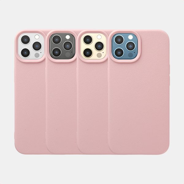 imoshion Texture Backcover iPhone 12 / 12 Pro - Roze