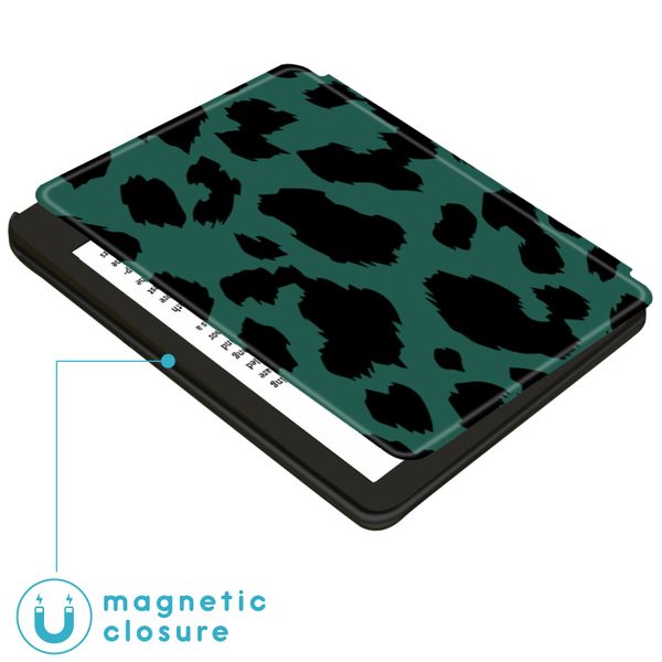 imoshion Design Slim Hard Case Sleepcover met stand Kobo Sage / Tolino Epos 3 - Green Panther