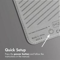 Accezz Magnetic Leather Card Holder - Compatible with Apple Find My - Light Grey