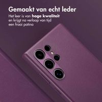 Accezz Leather Bookcase 2-in-1 met MagSafe Samsung Galaxy S24 Ultra - Heath Purple