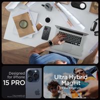 Spigen Ultra Hybrid Backcover MagSafe Apple iPhone 15 Pro - Frost Black