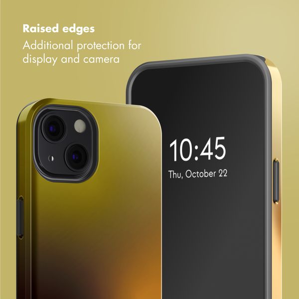 Selencia Vivid Back Cover with MagSafe Apple iPhone 13 - Gradient Olive Dust