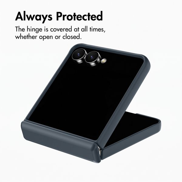 Accezz Colour Back Cover with MagSafe and Ring Stand Samsung Galaxy Z Flip 8 - Dark Blue