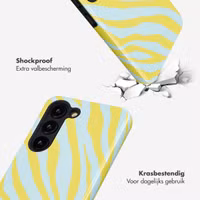 Selencia Vivid Backcover Samsung Galaxy S23 - Zebra Winter Sky Titanium Yellow