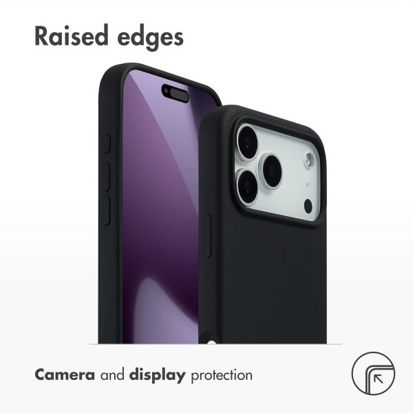 Accezz Liquid Silicone Back Cover with MagSafe Apple iPhone 17 Pro Max - Black