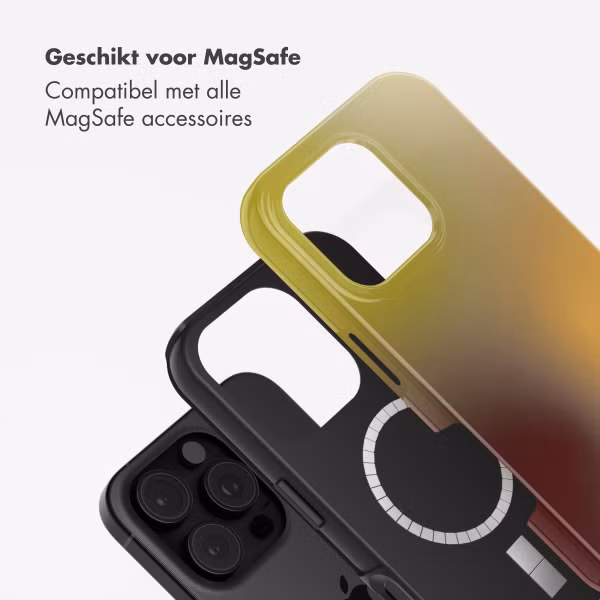Selencia Vivid Backcover met MagSafe Apple iPhone 16 Pro - Gradient Olive Dust