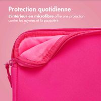 imoshion Laptop hoes 13 inch - Laptopsleeve met vak - Hot Pink