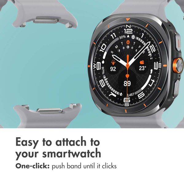 imoshion Ocean Silicone Band Samsung Galaxy Watch Ultra 2 (2026) / Ultra (2024/2025) - Brown Gray