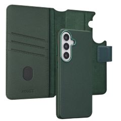 Accezz 2-in-1 Leather Bookcase with MagSafe Samsung Galaxy S26 Plus - Cedar Green