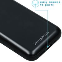 imoshion Backcover met pashouder iPhone 12 (Pro) - Zwart