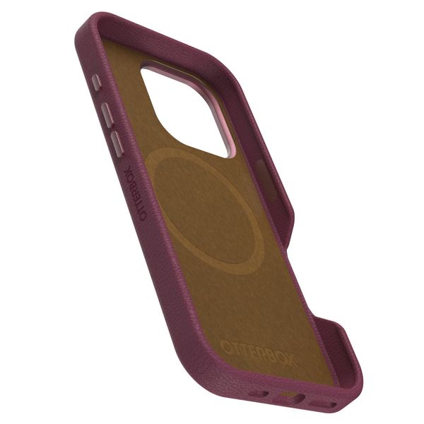 OtterBox Symmetry Cactus leren Backcover iPhone 16 pro - Maroon Bells