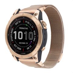 imoshion QuickFit® Milanees bandje Garmin Watch | 22 mm aansluiting - Rosé Goud