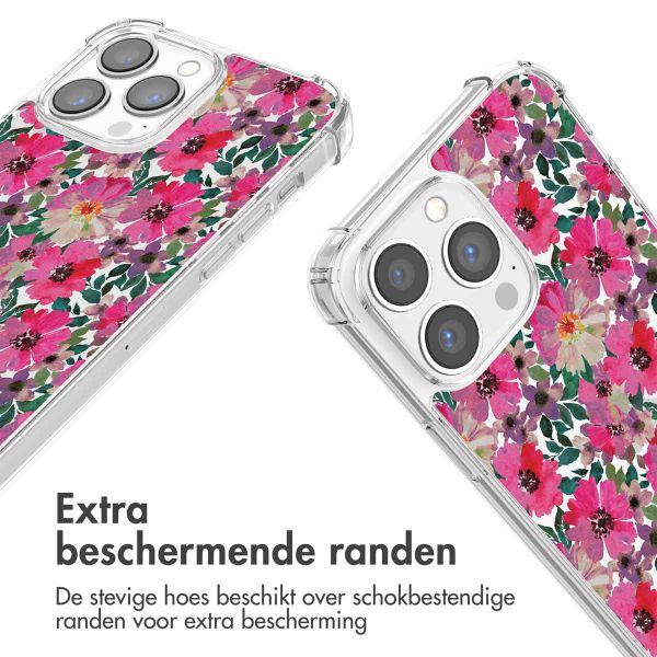imoshion Design hoesje met koord Apple iPhone 13 Pro - Flower Water