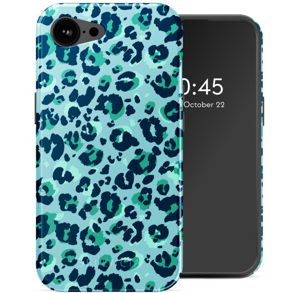 Selencia Vivid Backcover met MagSafe Apple iPhone 16e - Wild Spots Light Blue