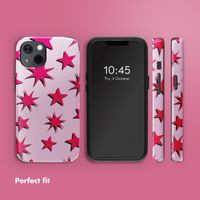 Selencia Vivid Back Cover with MagSafe Apple iPhone 13 - Stars Rubine Red Light Pink