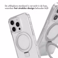 Accezz Ring Stand Backcover met MagSafe Apple iPhone 15 Pro - Transparant