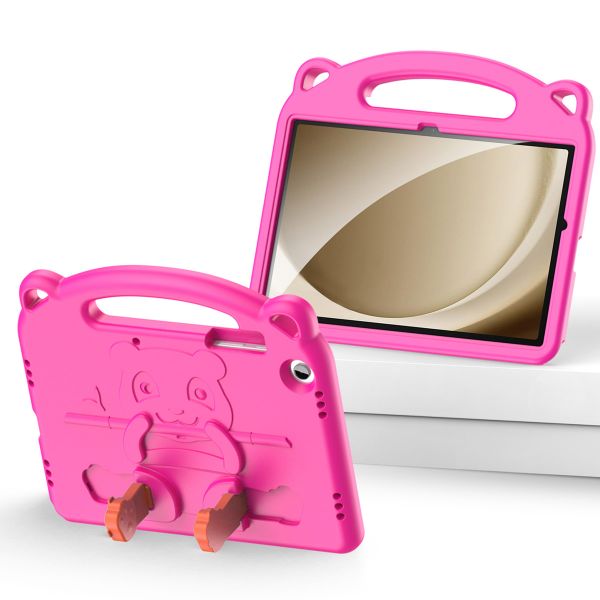 Dux Ducis Panda kidsproof backcover met standaard Samsung Tab A9 Plus - Roze