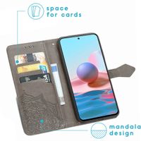 imoshion Mandala Bookcase Xiaomi Redmi Note 10 (4G) / Note 10S - Grijs