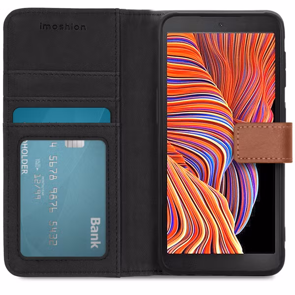 imoshion Luxe Bookcase Samsung Galaxy Xcover 5 - Bruin